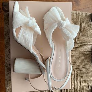 Loefller Randall Camellia Heels 7.5 in Pearl